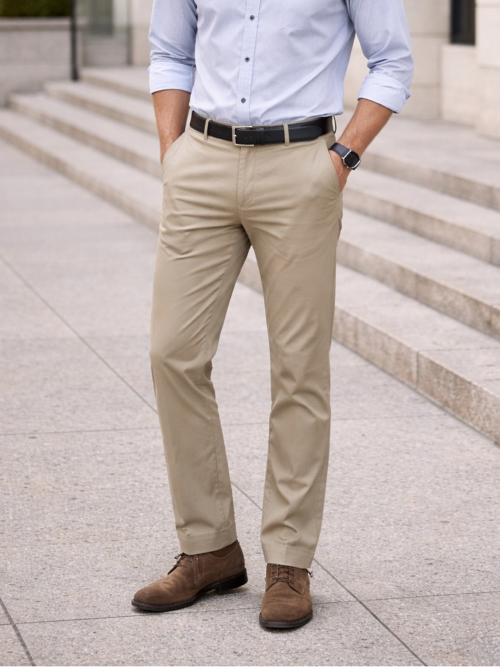 Calvin Klein Mens Tan Khaki Pants size 33